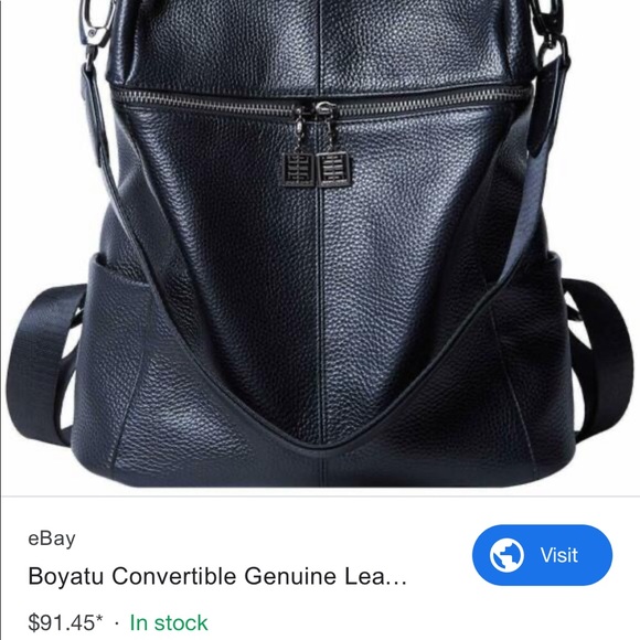 Genuine Leather Boho Purse & Backpack - Picture 7 of 8